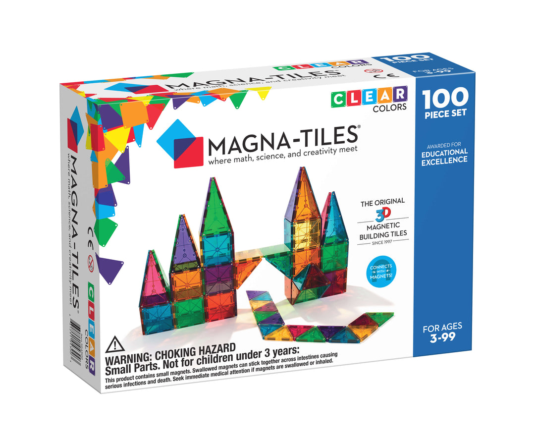 Magna-Tiles Clear Colors Magnetic Building Sets