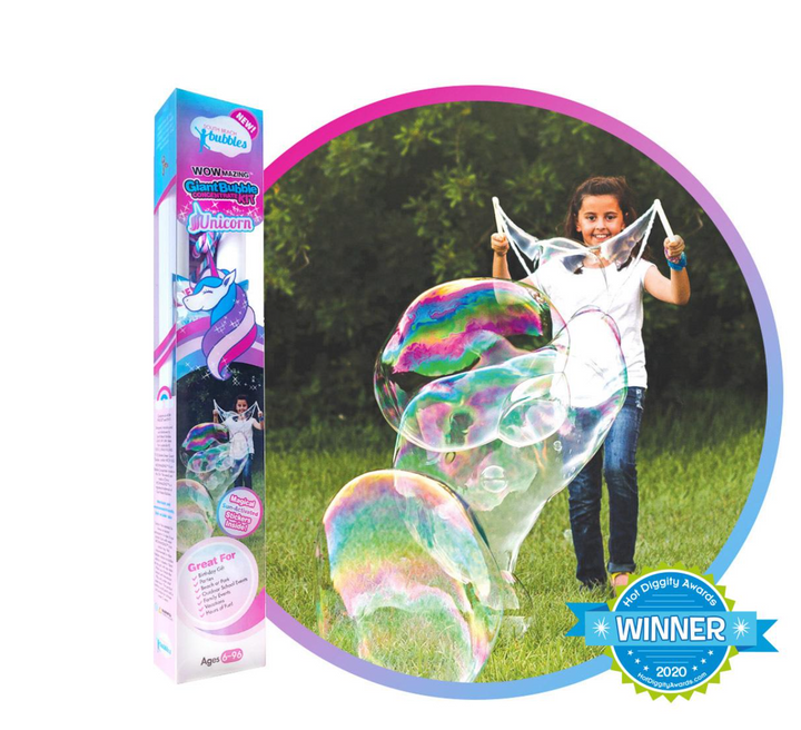 WOWmazing Giant Bubble Kit: Big Bubble Wands & Concentrate