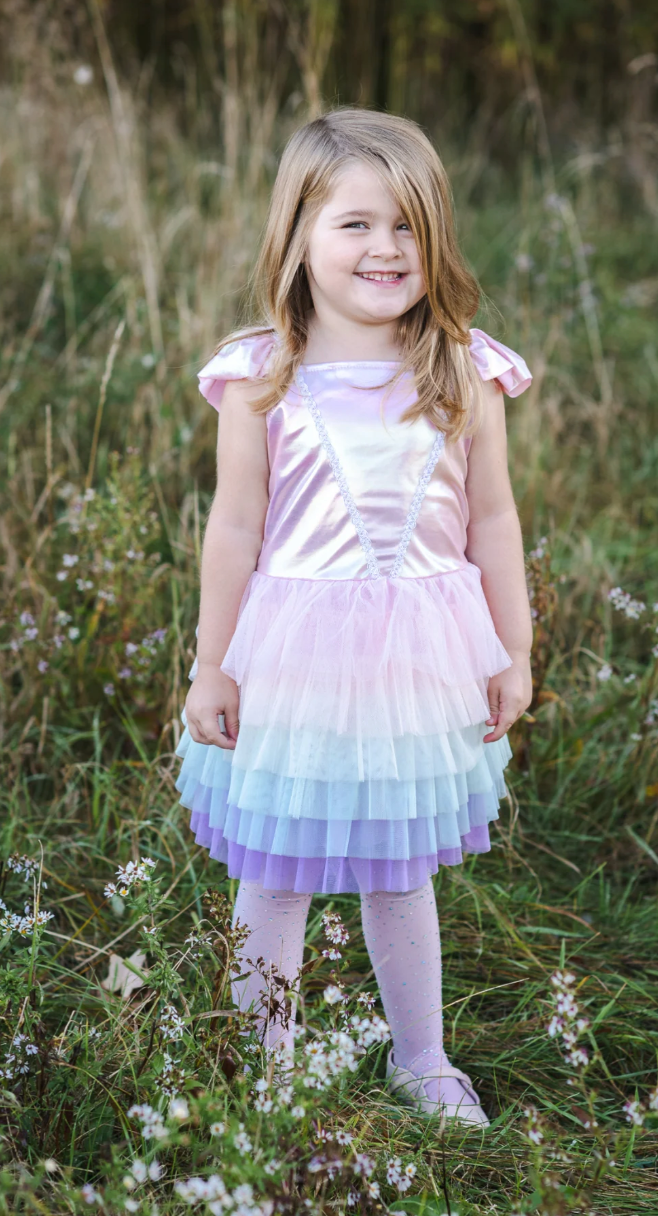 Rainbow Ruffle Tutu Dress