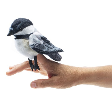 Mini Chickadee Bird Finger Puppet