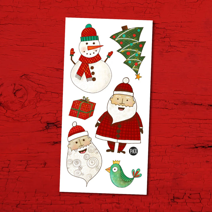 Winter Holiday Temporary Tattoo Sheets