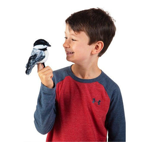 Mini Chickadee Bird Finger Puppet