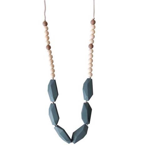 Organic Beechwood and Silicone Teething Necklace