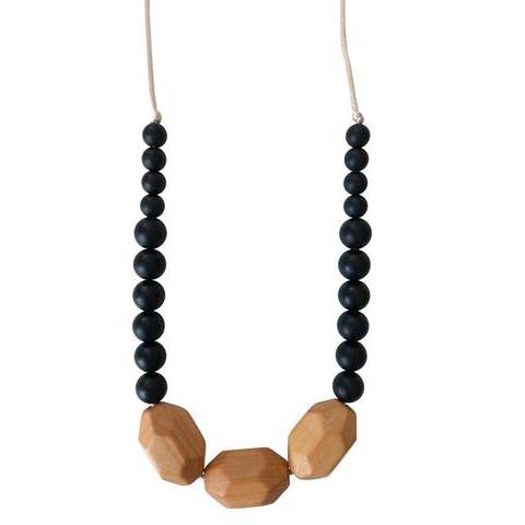 Organic Beechwood and Silicone Teething Necklace