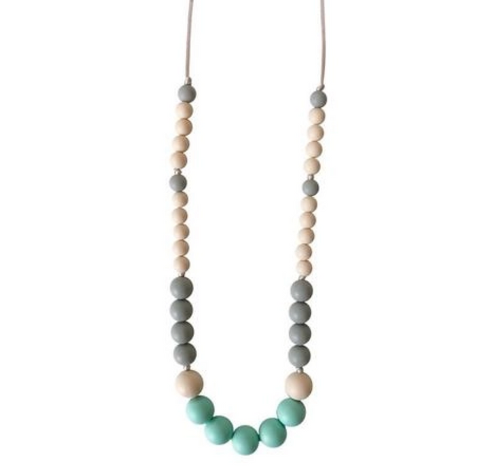 Organic Beechwood and Silicone Teething Necklace