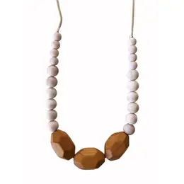 Organic Beechwood and Silicone Teething Necklace