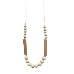 Organic Beechwood and Silicone Teething Necklace