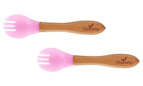 Bamboo Baby Training Utensils - Single Fork or Spoon